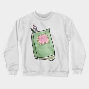 floral book Crewneck Sweatshirt